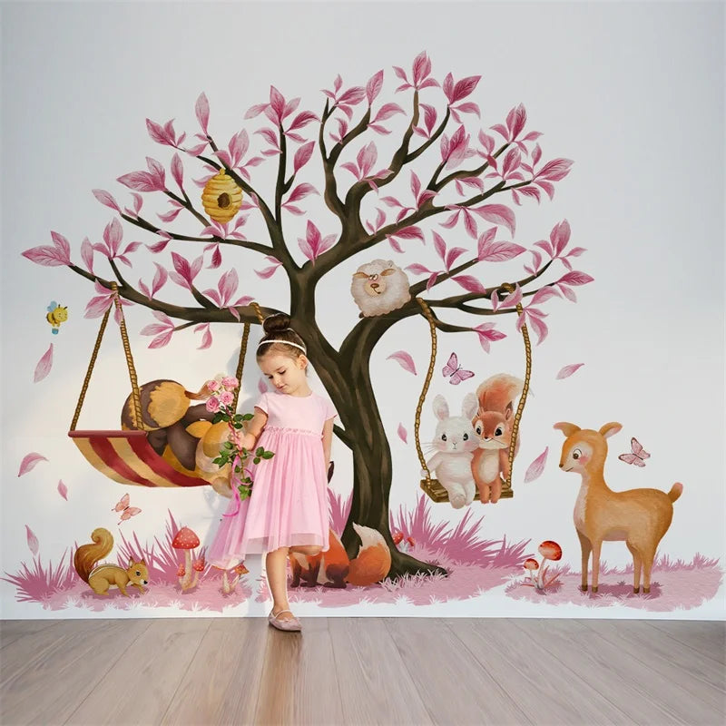 Children s Room Decor Adorable Animal Forest Wall Decals Easy to Apply and Remove Nursery Wall Art for Kids