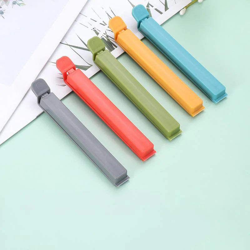 Food Bag Clips - Airtight Sealing Clamps for Snacks, Chips, Tea Bags, Kitchen Organization, Plastic Food-Safe Bag Sealer