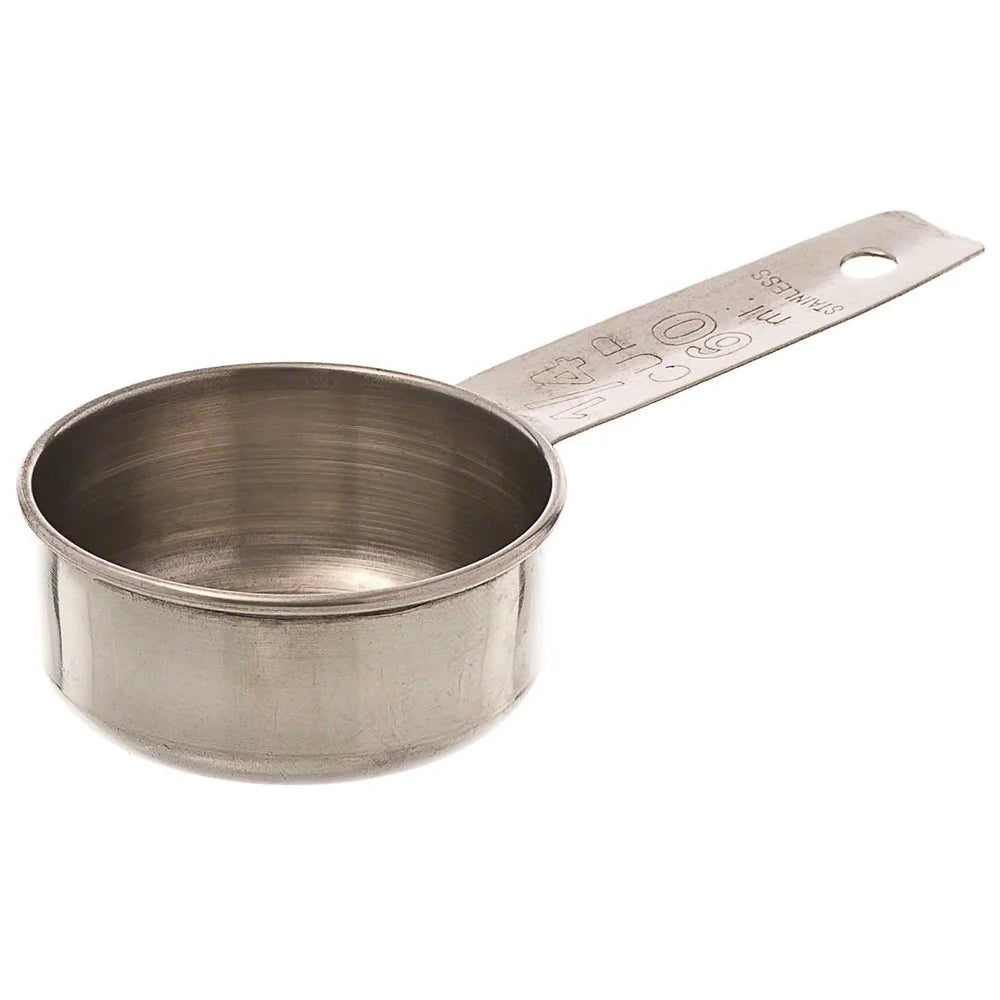 Stainless Steel Measuring Cup 1/4 Cup 2 Fluid Ounces Durable Kitchen Tool Baking Cooking Measuring Precision