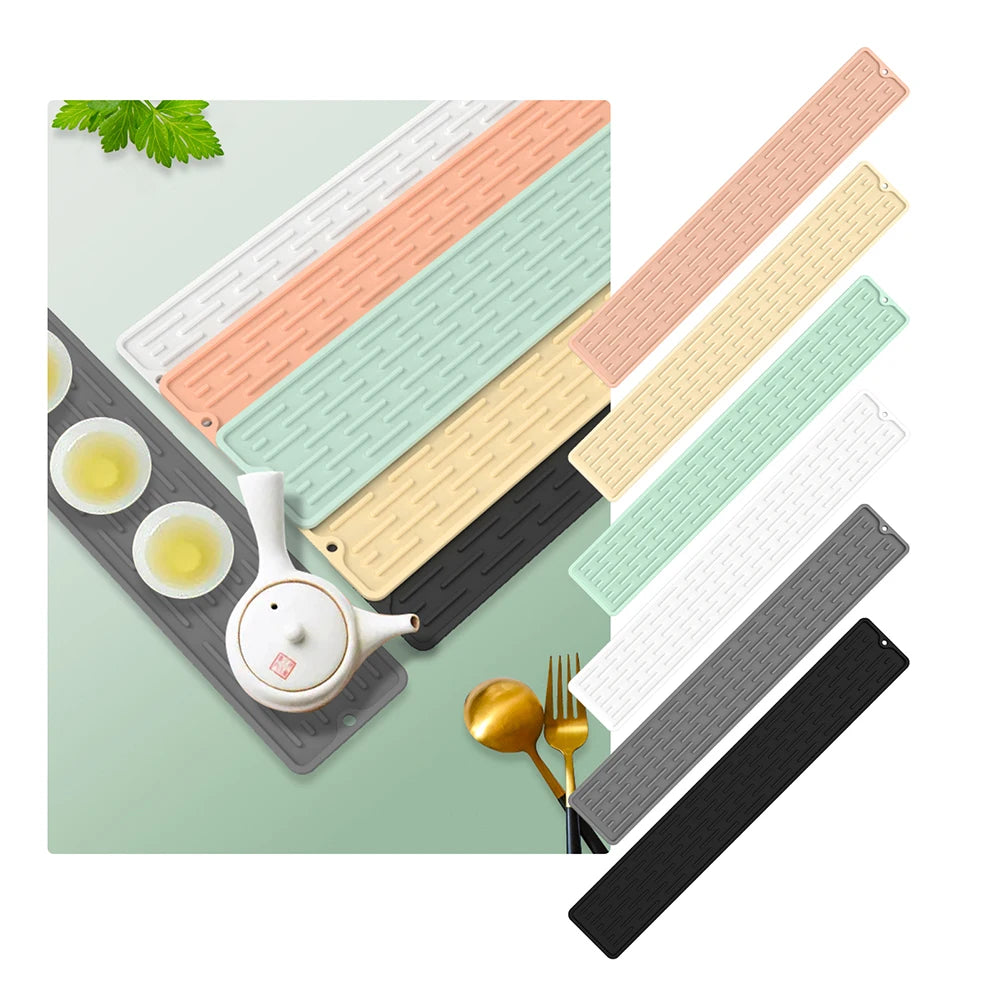 1pcHome Gadgets Silicone Faucet Mat Waterproof Cleaning Faucet Splash Catcher Mats Heat-insulation for Home Bathroon Accessories