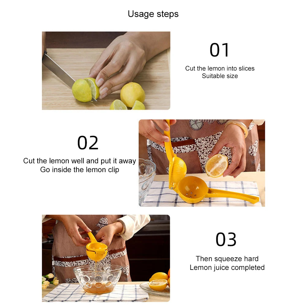 Lemon Squeezer Portable Practical Kitchen Tool Easy To Clean Lemon Juicer Squeezer Easy-to-Use Hand Lemon Juicer Max Extraction
