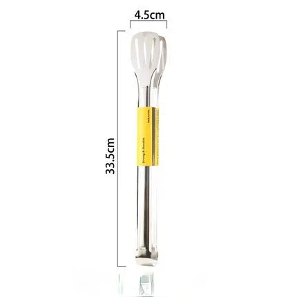 Stainless Steel Food Tongs Kitchen Utensils Buffet Cooking Tool Anti Heat Bread Clip Pastry Clamp for Desserts Salads Barbecue