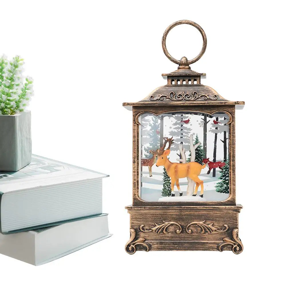 Christmas Wind Chime Snow Globe Music Box Snowflake Lantern Festive Holiday Decoration Gift Home Decoration Accessories
