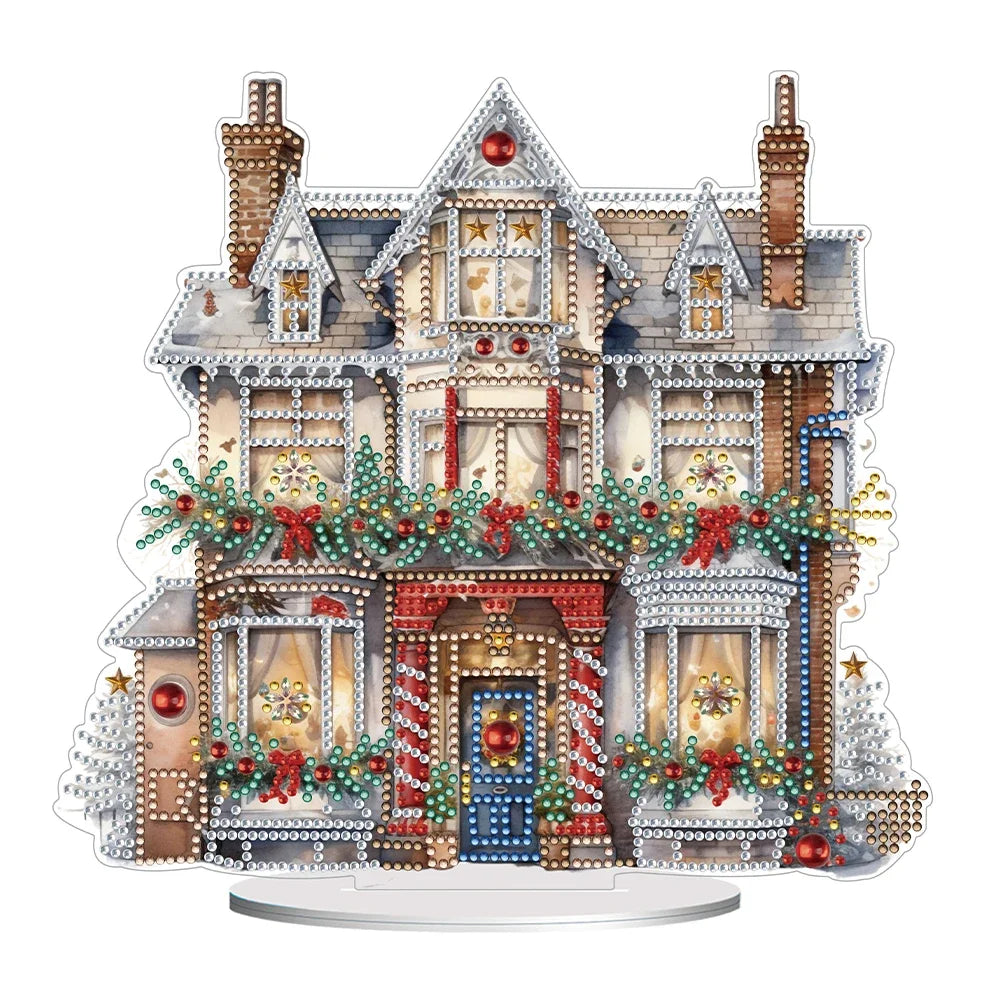 Special Shape Diamond Painting Table Decor Diamond Art Table Decor Christmas Crystal Painting Desktop Kit Gift for Christmas