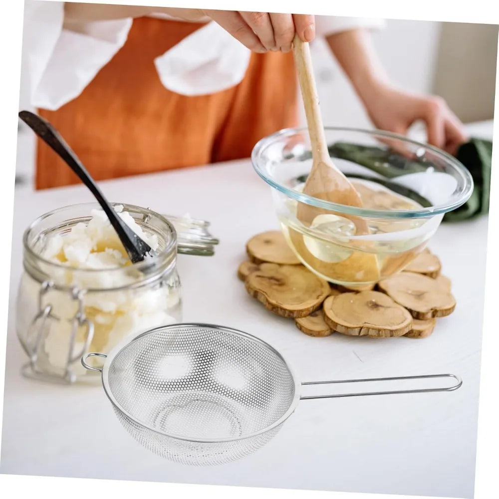 Stainless Steel Colander Basket Handle for Fast Draining for Cooking Pasta Vegetables Fruits and Fried Foods
