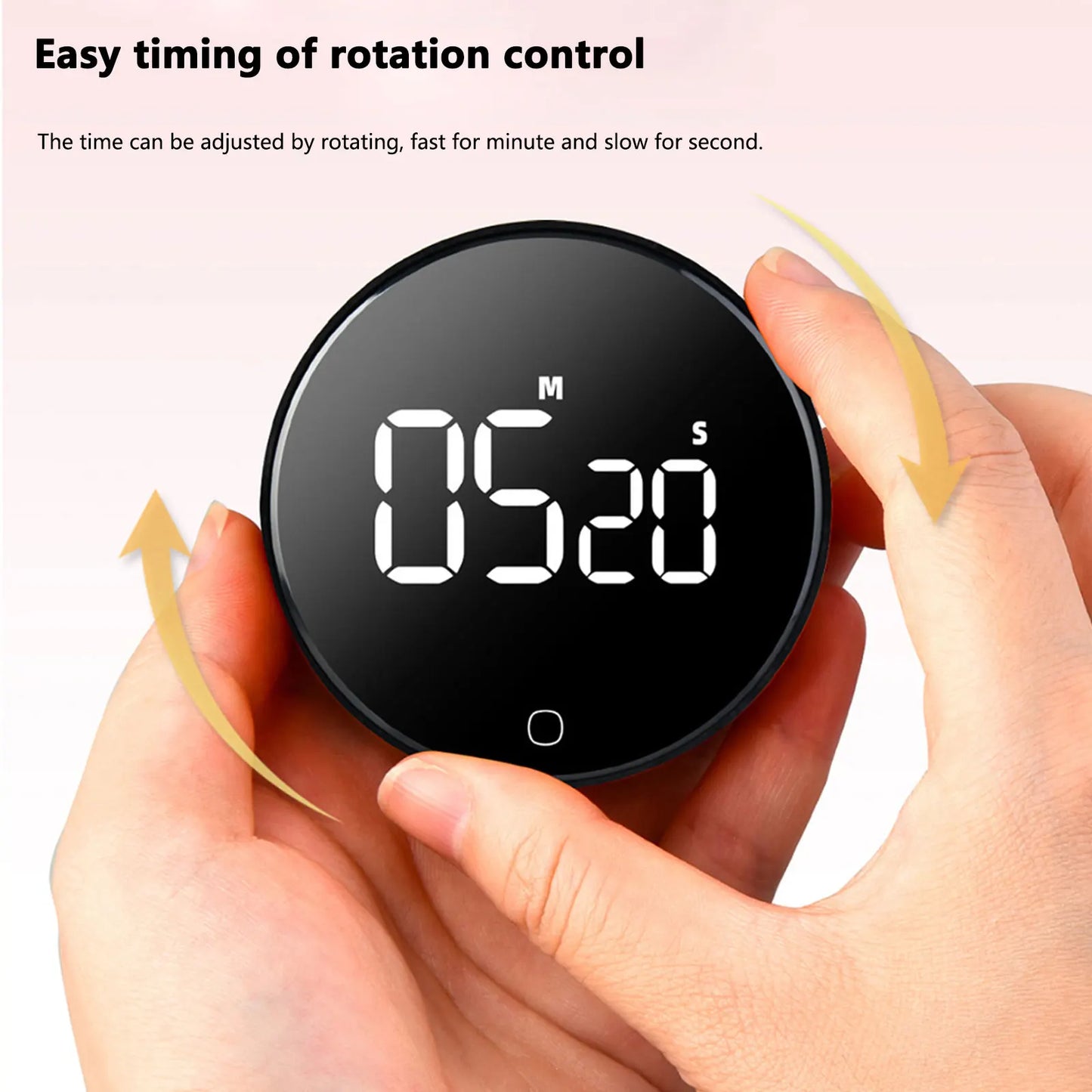 LED Digital Electronic Timer USB Rechargeable Magnetic Shower Study Stopwatch 3-Level Volume Back Bracket Design Kitchen Tools