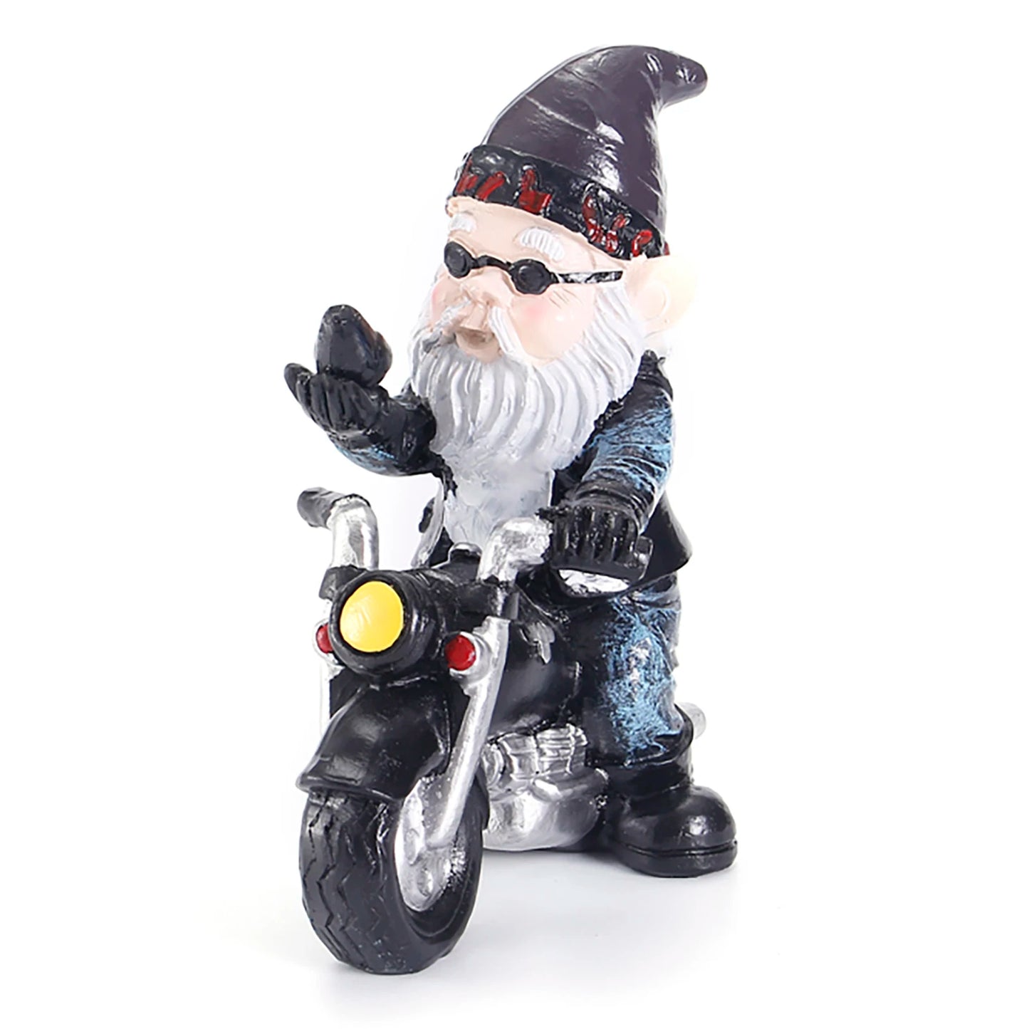 Resin Gnome Statue Waterproof Mini Decor Statue Pastoral Landscape Ornaments Suitable for Outdoor Yard Patio Decoration
