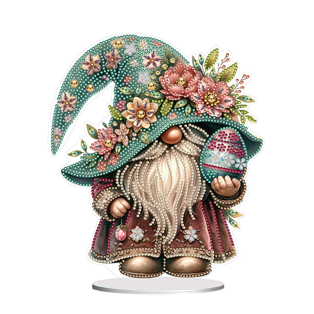 Special Shape Table Top Diamond Painting Ornament Kits Cute Gnome Diamond Painting Desktop Decorations Bedroom Table Decoration