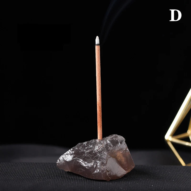 2-3cm Natural Crystal Amethyst Rose Quartz Raw Stone Incense Holder Irregular Ore Mineral Specimen Energy Healing Home Decor