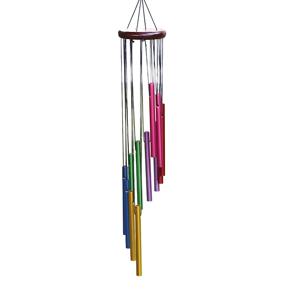 Wind Chimes for Garden 12 Metal Tubes with Hook Pleasant Melody Windchimes Metal Pipe Wind Chimes Bells Indoor and Outdoor Decor