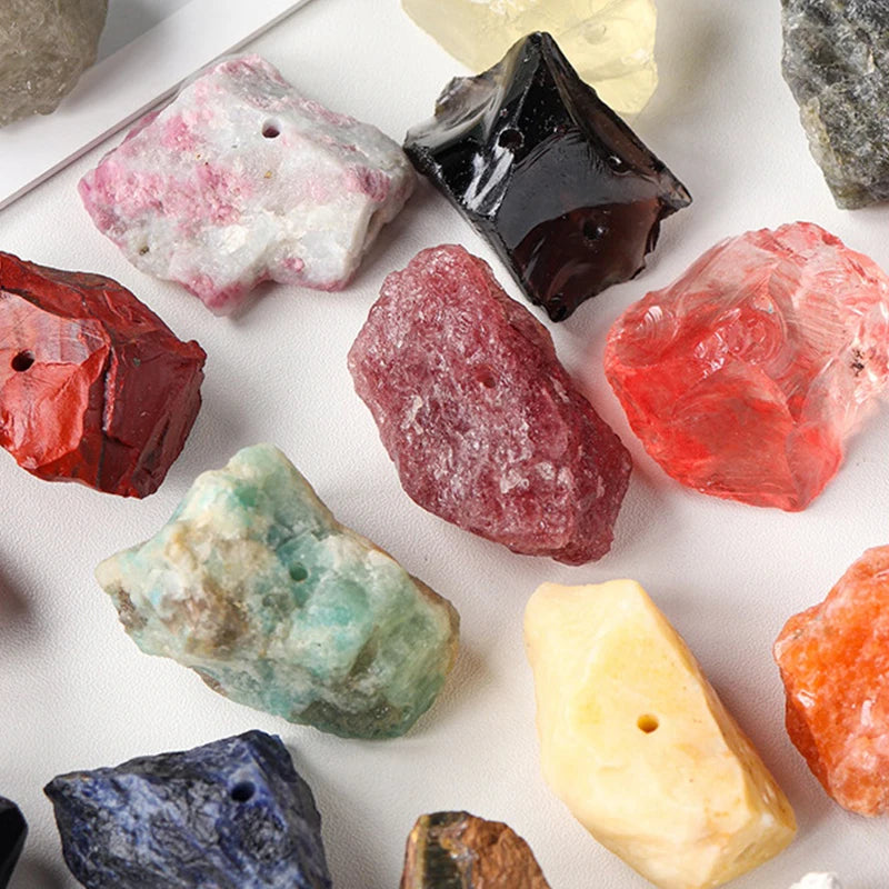 2-3cm Natural Crystal Amethyst Rose Quartz Raw Stone Incense Holder Irregular Ore Mineral Specimen Energy Healing Home Decor