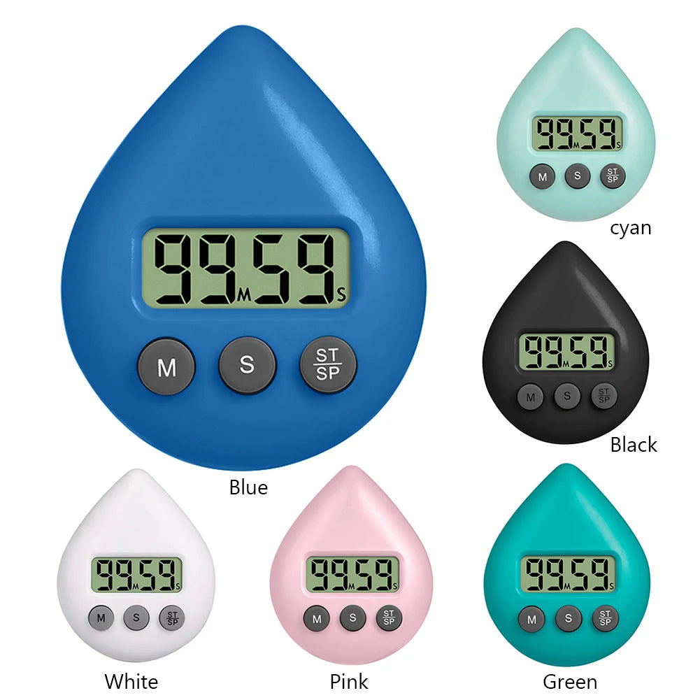 Digital Timer Waterproof Shower Timer Magnetic Backing Kitchen Timer Bathroom Timer Shower Clock for Kitchen Bathroom