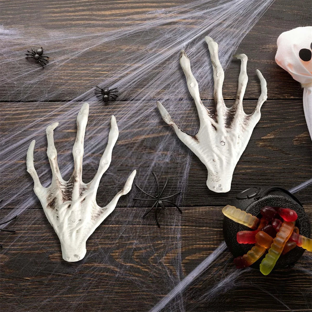 Creepy Zombie Feet Realistic Fake Severed Monster Feet Body Parts Halloween Haunted House Decorations