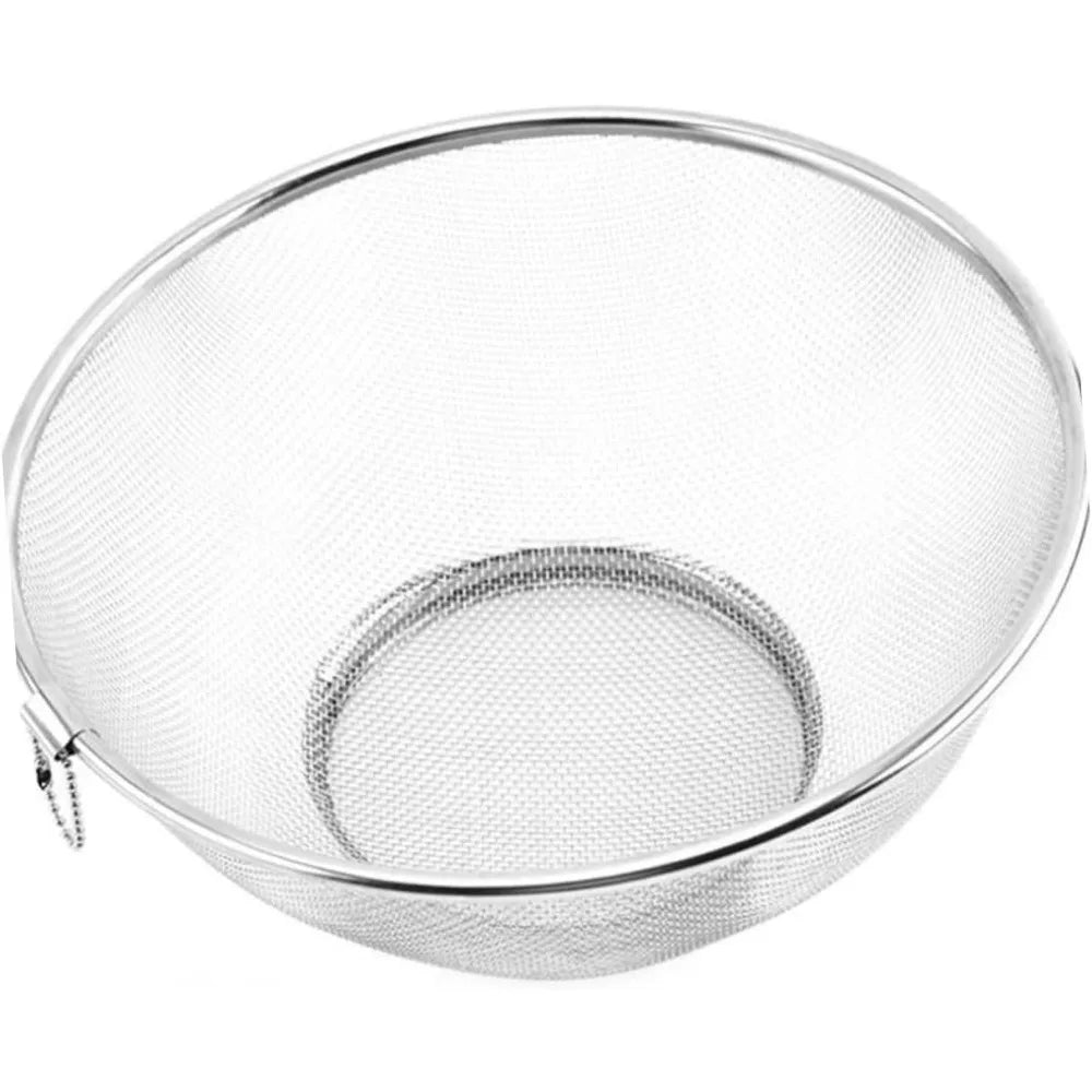 Stainless Steel Fruit Veggie Washing Bowl over The Sink Colander Kitchen Drainage Basket
