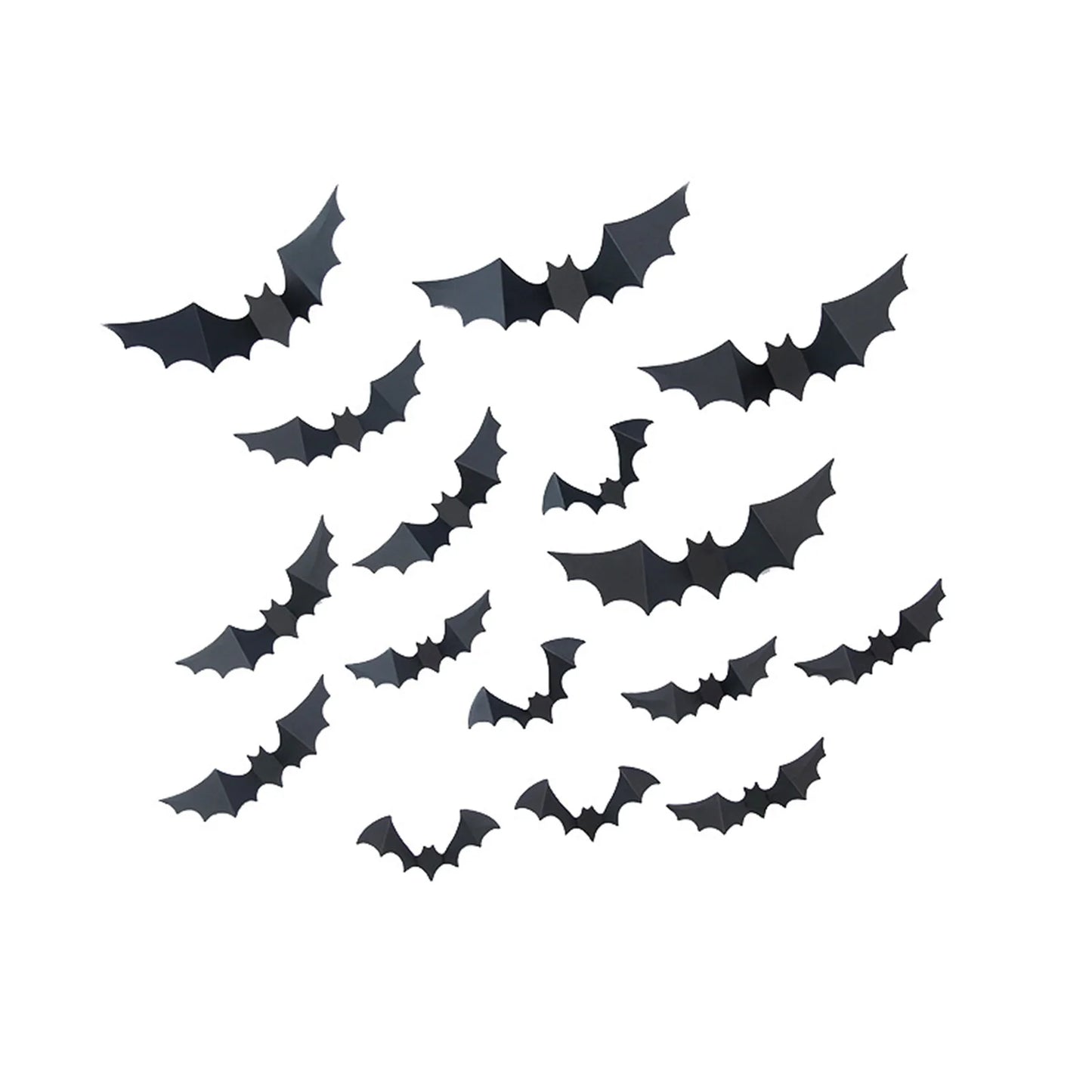 Halloween Party Supplies 20Pcs Spider Wall Stickers PVC 3D Scary Spider Decal for Indoor Haunted House Decorations