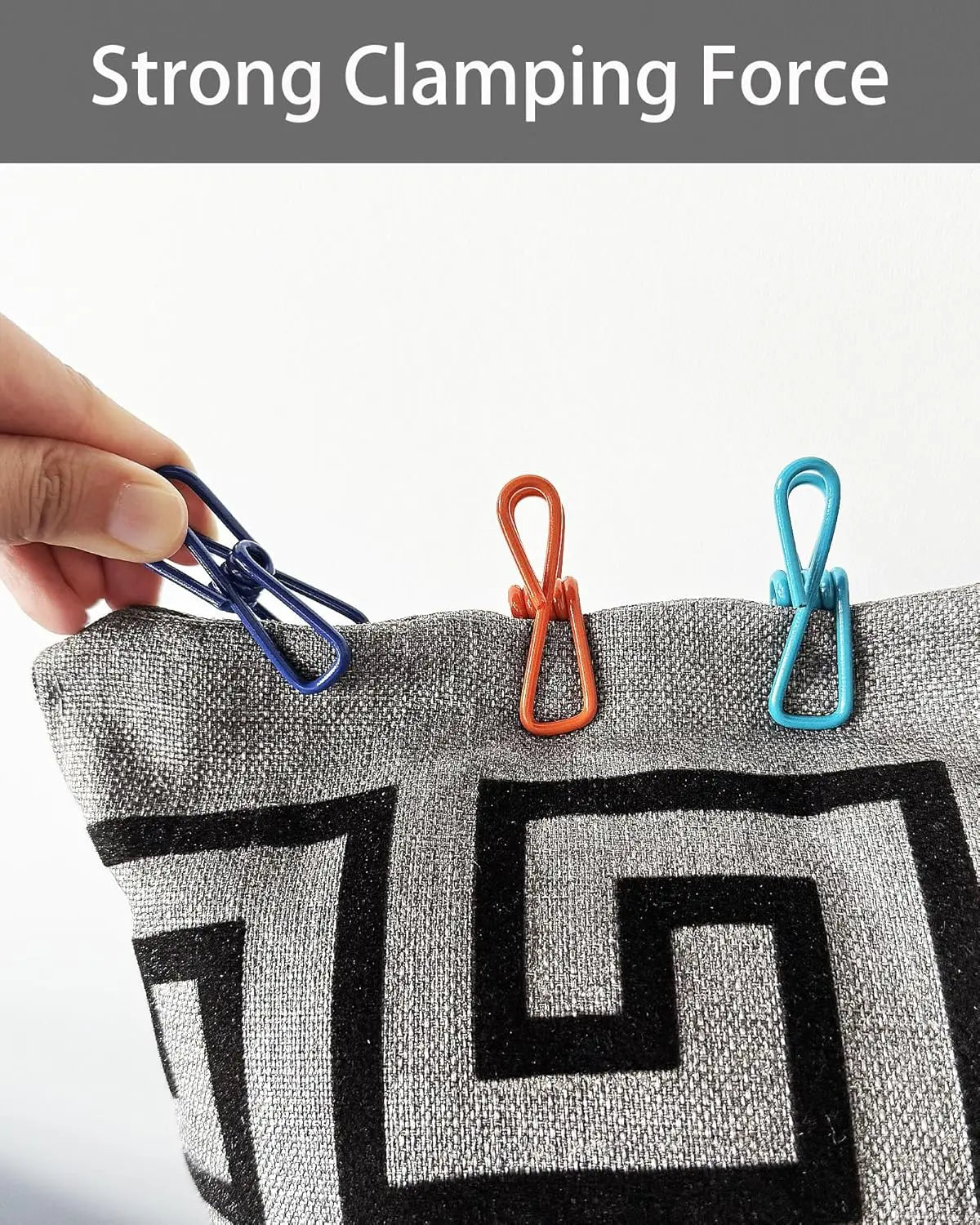 Multipurpose 2 in Chip Bag Clips 10 Pack Metal Clips for Kitchen Food Storage, Laundry Hanging, Bag Chip Bag Sealing