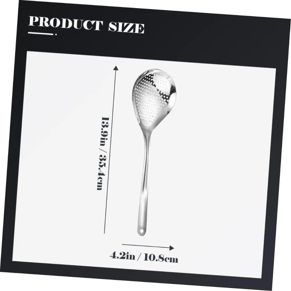 Kitchen Cooking Tool Stainless Steel Colander Slotted Ladle Spoon for Frying