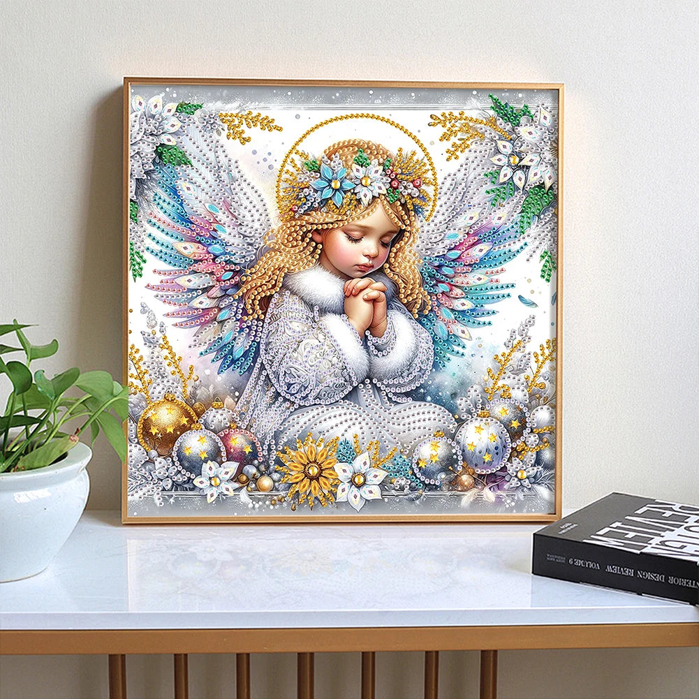 5D DIY Partial Special Shaped Drill Diamond Painting Kit Angel Child Decoration