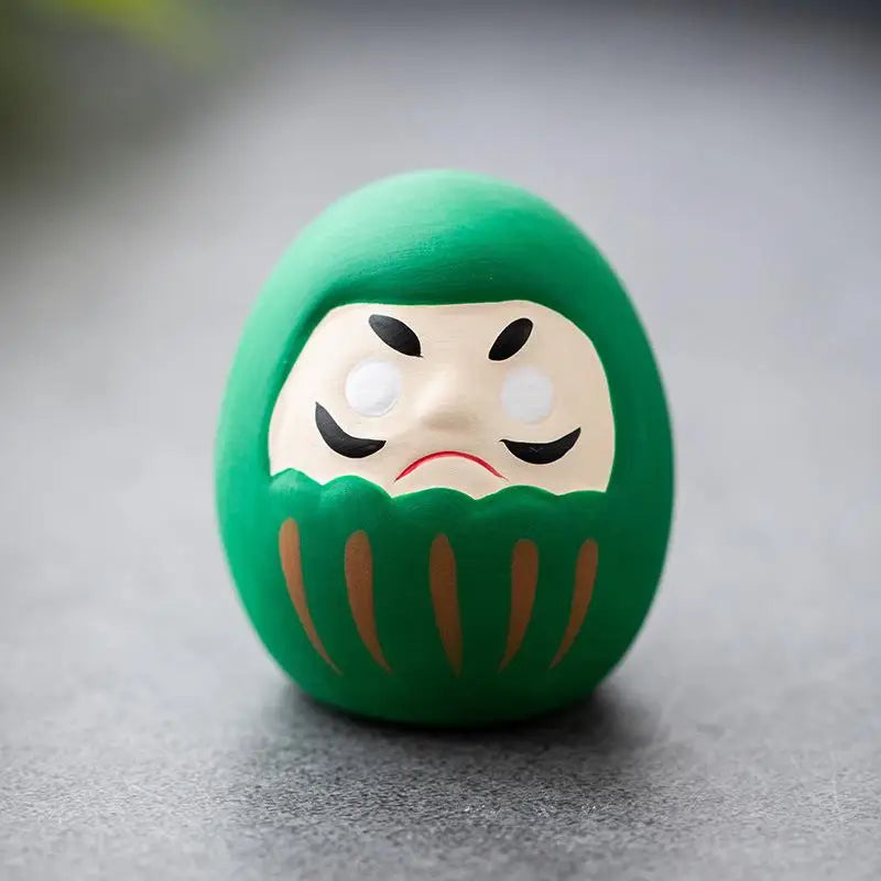 Japanese Ceramic Daruma Statue Daruma Tumbler Crafts Lucky Fortune Ornament Landscape Daruma Doll Fengshui Home Decor Gift