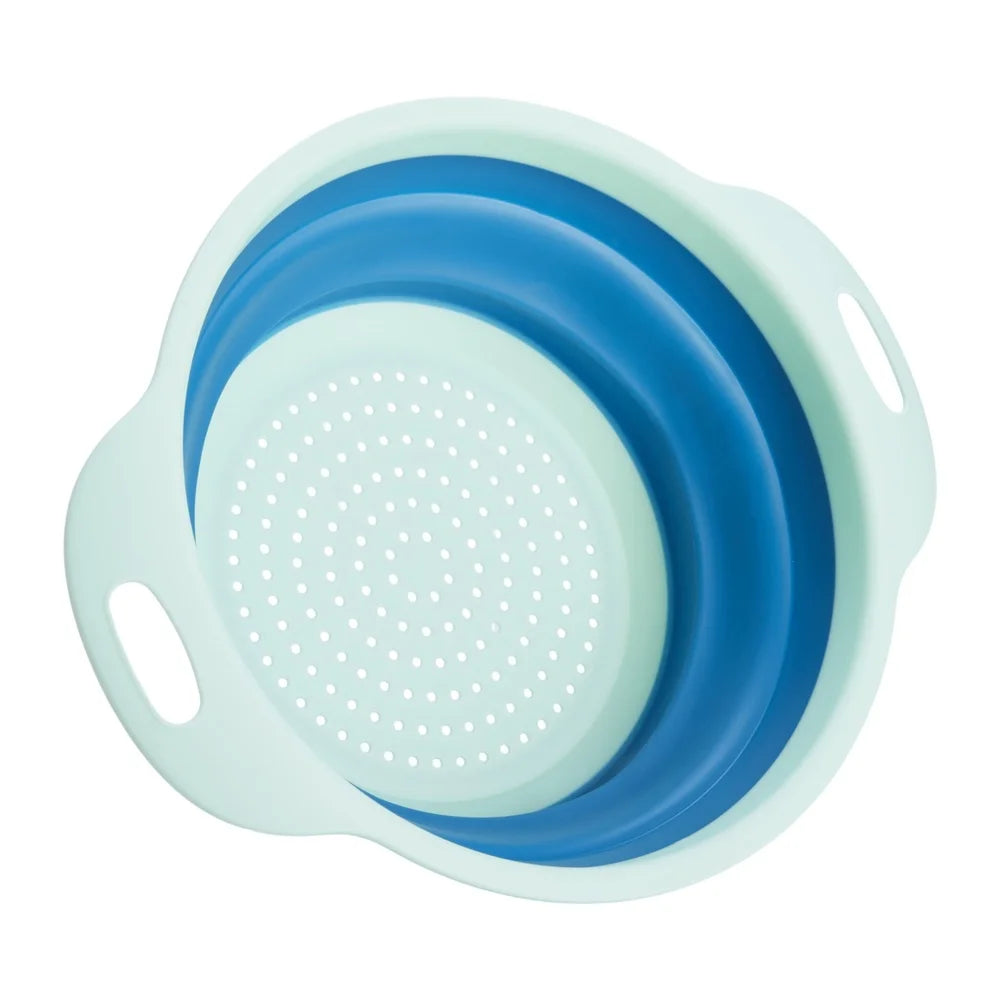 Collapsible Colander 2.75QT Strainer Kitchen Tool Pasta Fruits Vegetables Rinsing Draining and Sifting Easy Storage
