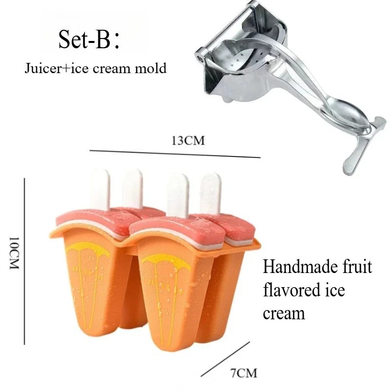Stainless Steel Lemon Squeezer - Hand Press Juicer for Orange Pomegranate Lime | Manual Citrus Fruit Juice Maker Tool
