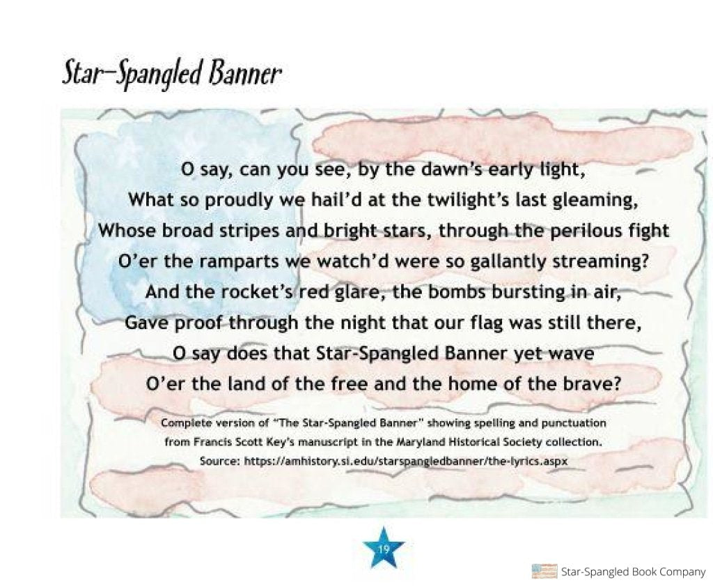 A Star-Spangled Story "A Story Behind the Words of Our National Anthem"