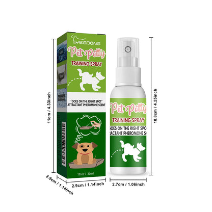 Yegbong 30ml Pet Toilet Training Spray Dog Poops Cat Pee Positioning Defecation Scent Stool Location Pet Potty Training Spray
