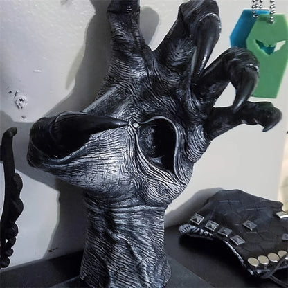 Wall-mounted statue, devil's hand sculpture, Gothic decoration, Halloween living room wall decoration