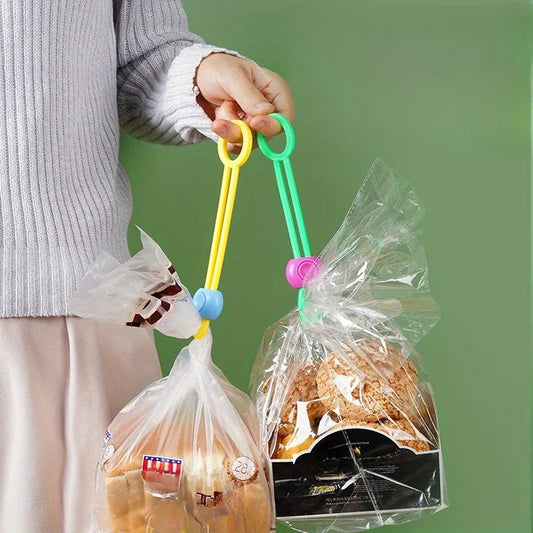 Colorful Kitchen Sealing Clips - Multi-Functional Food Freshness Straps, Creative Cord Organizer for Home & Restaurant Use