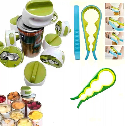 Stainless Steel Can Opener - Ergonomic Handheld Manual Opener, Smooth Cutting for Kitchen, Camping & Emergency Use