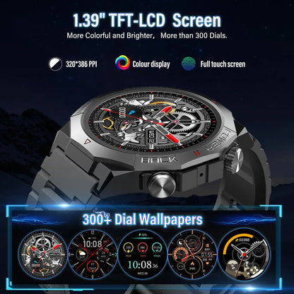 Smart Watch HD Touchscreen for Android and iOS, IP68 Waterproof Multi-function.