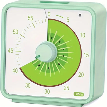 60-Minute Visual Timer for Kids, Countdown Timer for Classroom & Kitchen, Desk Timer for Study, Time Management Tool