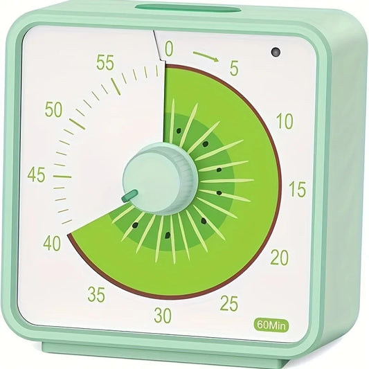 60-Minute Visual Timer for Kids, Countdown Timer for Classroom & Kitchen, Desk Timer for Study, Time Management Tool