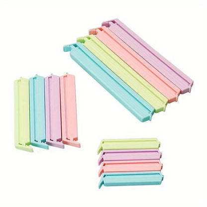12pcs Reusable Food Bag Clips - Moisture-Proof & Freshness Sealing for Snacks and Kitchen Storage