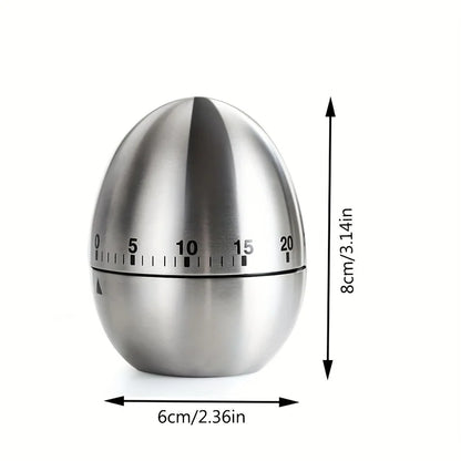 Mechanical Kitchen Timer, No Battery, Retro Countdown with Red Hands, Durable ABS, Compact for Cooking, Boiling, Kitchen