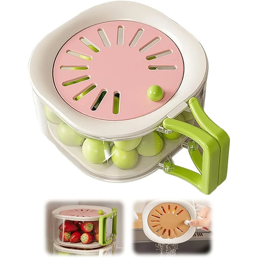 Rotatable leak dipper, kitchen drain bowl, vegetable/fruit wash basket, soup/berry washer, foldable handled filter set, plastic