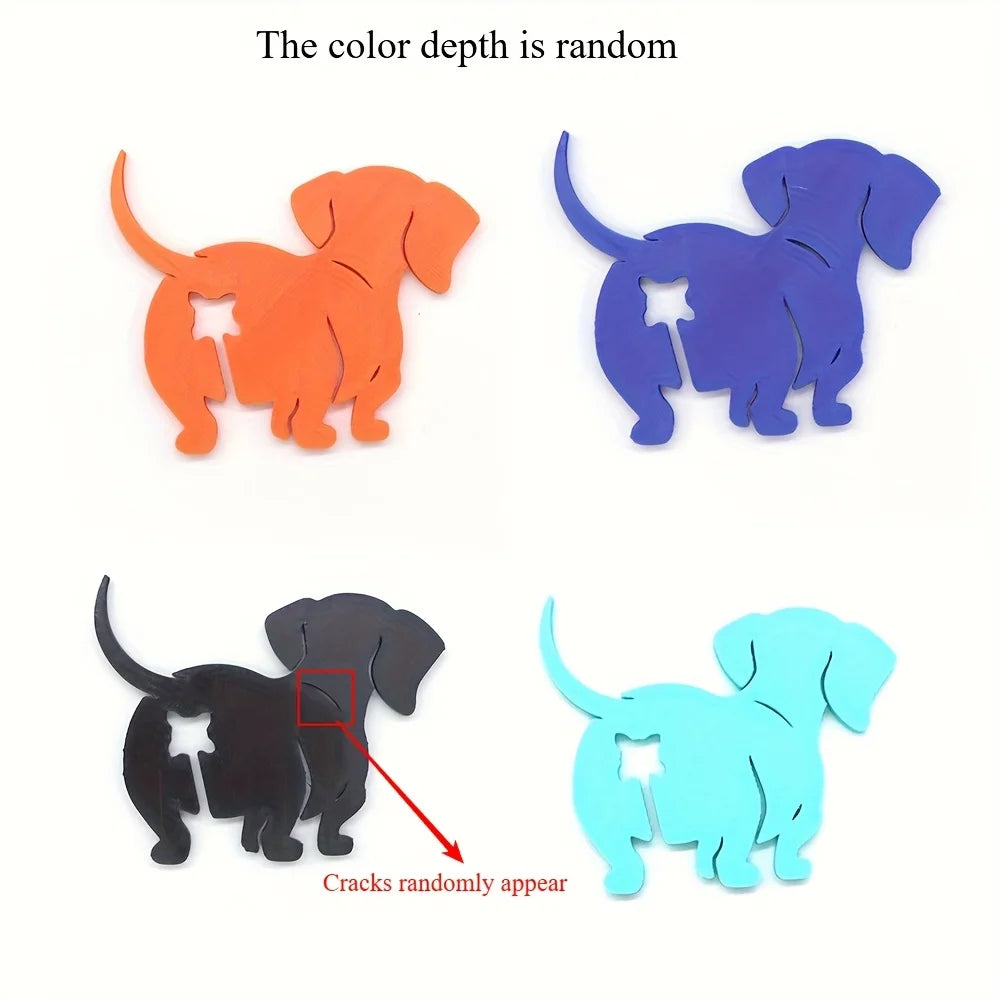 4pcs Funny Pet Butt Clips - Cute Dog & Cat Bag Sealers, Reusable Food Bag Clips for Kitchen, Lunchbox, Party, Durable Plastic