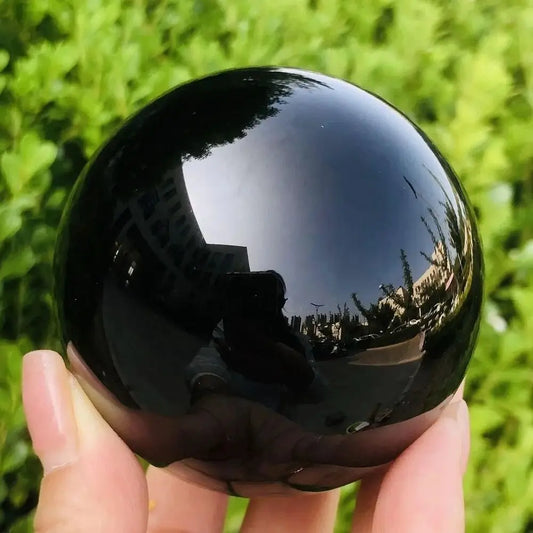 1pc Black Glass Crystal Ball Paint Color Sphere Large Crystal Ball 30/40/50mm Crystal Decorative Glass Home & Office Decor