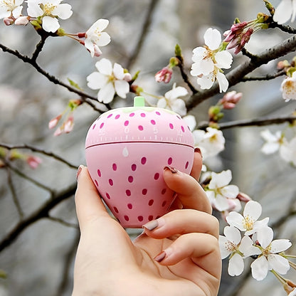 Mechanical Kitchen Timer Cute Strawberry Countdown Timer 60 Minute Cooking Timer Reminder for Home