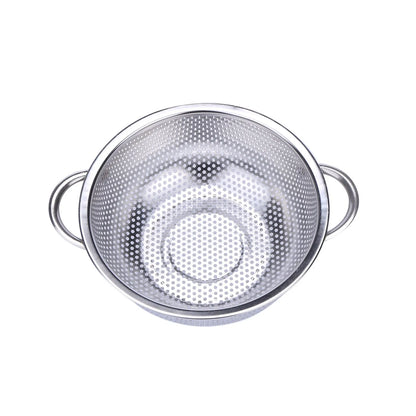 Stainless steel kitchen filter basket, durable & easy-to-clean colander for fruits, veggies, rice, & draining cutlery