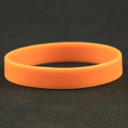 Casual Sports Silicone Rubber Elasticity Wristband Cuff Bracelet Wrist Band