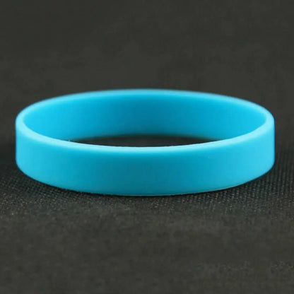 Casual Sports Silicone Rubber Elasticity Wristband Cuff Bracelet Wrist Band
