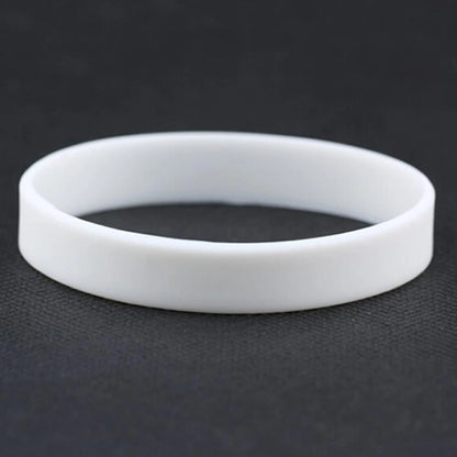 Casual Sports Silicone Rubber Elasticity Wristband Cuff Bracelet Wrist Band