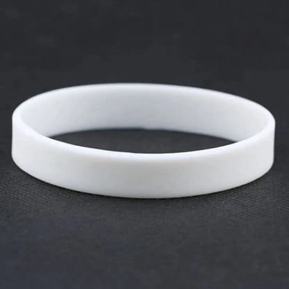Casual Sports Silicone Rubber Elasticity Wristband Cuff Bracelet Wrist Band