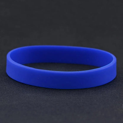 Casual Sports Silicone Rubber Elasticity Wristband Cuff Bracelet Wrist Band