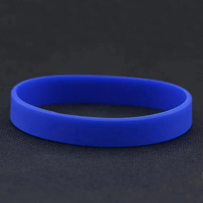 Casual Sports Silicone Rubber Elasticity Wristband Cuff Bracelet Wrist Band