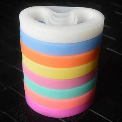 Casual Sports Silicone Rubber Elasticity Wristband Cuff Bracelet Wrist Band
