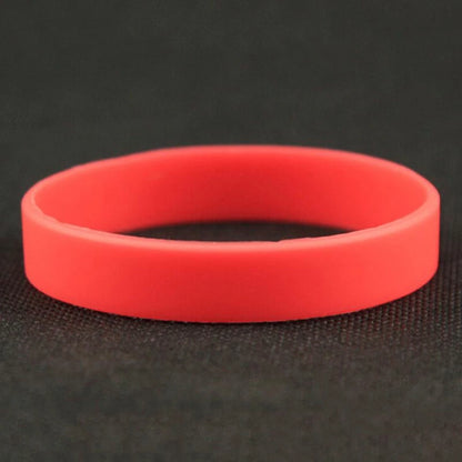 Casual Sports Silicone Rubber Elasticity Wristband Cuff Bracelet Wrist Band