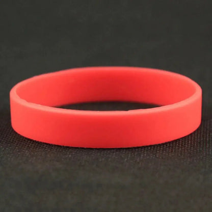 Casual Sports Silicone Rubber Elasticity Wristband Cuff Bracelet Wrist Band