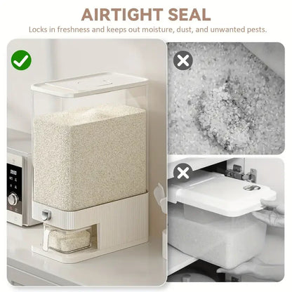 1 storage container for grains and rice, large-capacity grain storage container, household reusable rice bucket with pest and mo